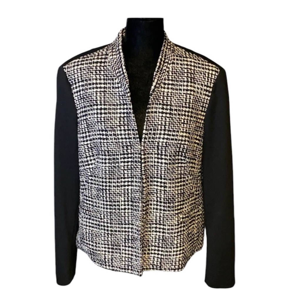 Evan-Picone Black & White Tweed Jacket